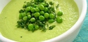 Суп-пюре из консервированого зеленого горошка